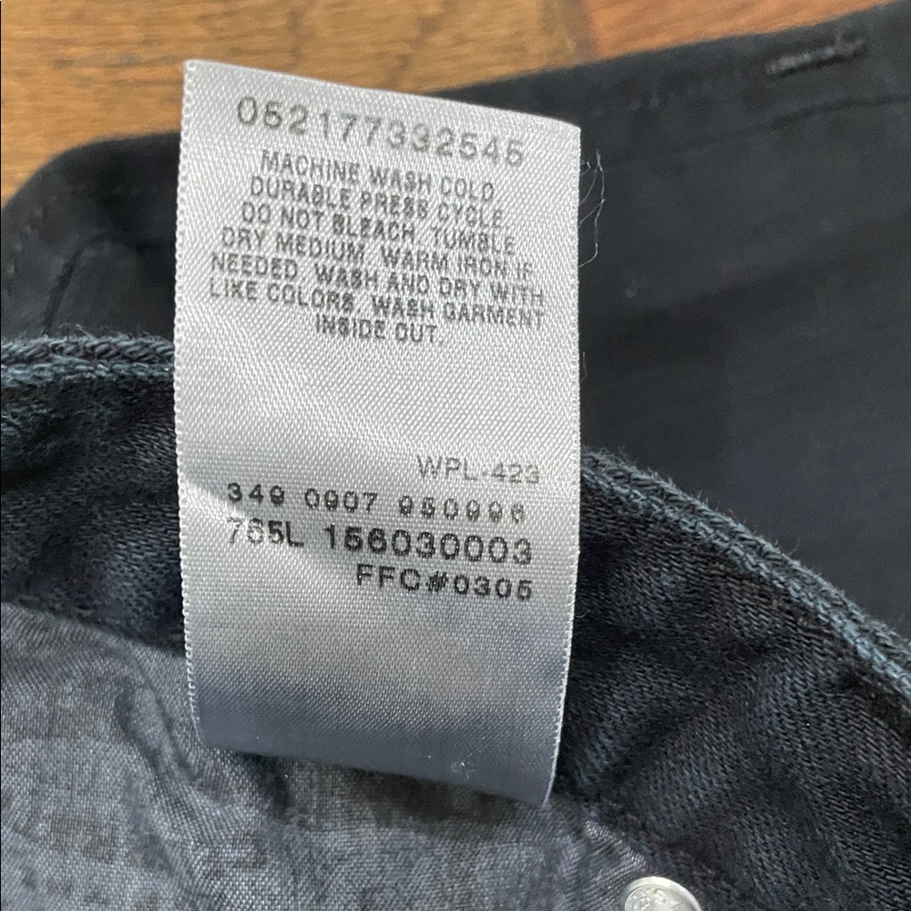 Levi's 531 Women's Low Skinny Jeans -Black Size W26 - Picture 4 of 13